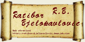 Ratibor Bjelopavlović vizit kartica